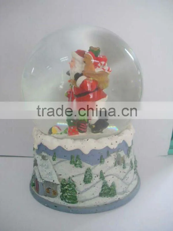 The most popular 100MM christmas snow globe,snow globe,Customized snow globe