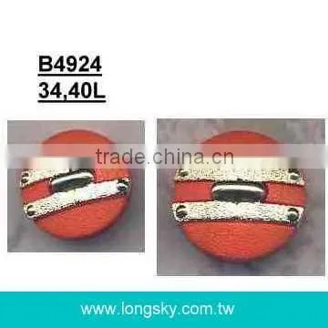 (#B6052/21mm) 2 pieces fashion show black ladies garment combination shank cloth button
