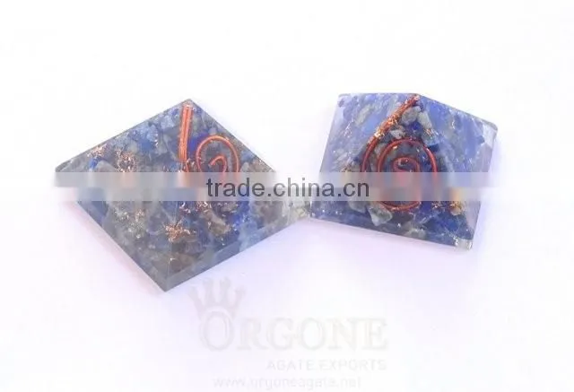 Sanskrit Orgone Oval Chakra Set With Coil : Wholesale Chakra Set Supplier