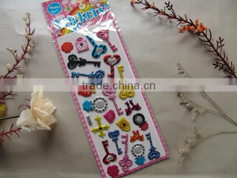 China factory custom puffy sticker