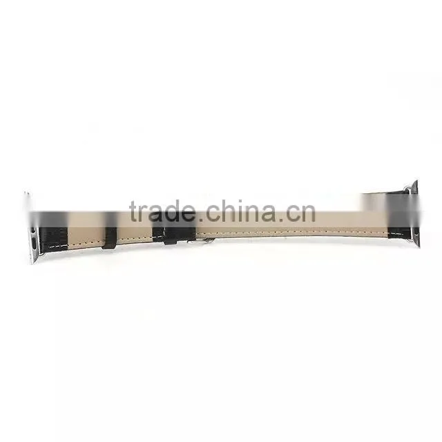 Double leather watch band for iphone watch