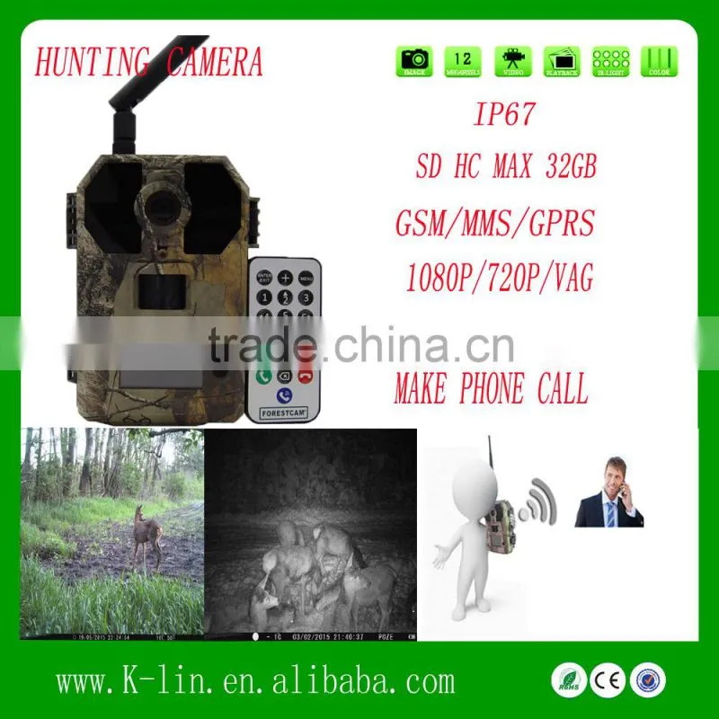 Hidden Hunting Phone Call GSM MMS Infrared Wildlife Digital Camera
