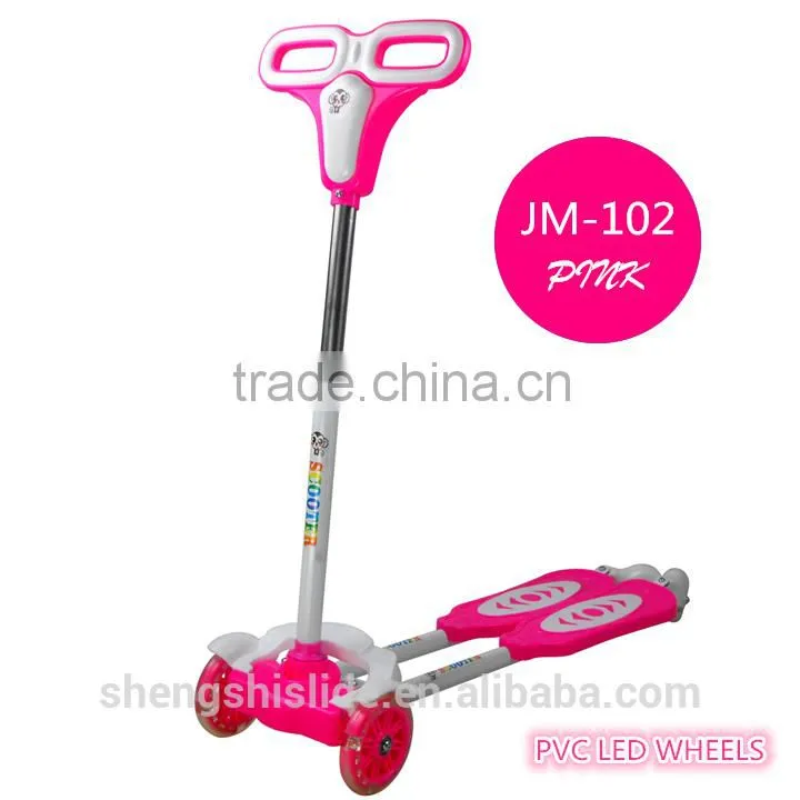 4-wheels frog kick scooter for kids,swing scooter,foot scooter