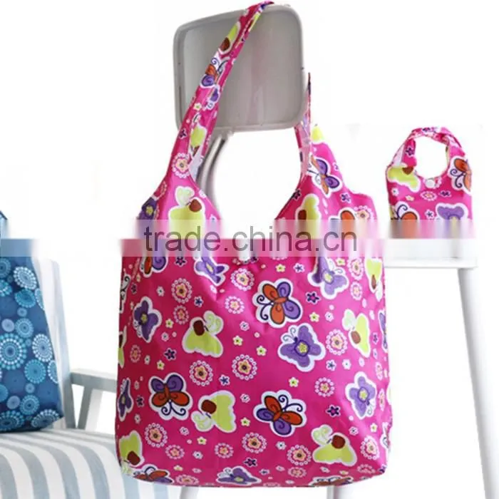 New Design nylon foldable travel bag polyester foldable shopping bag