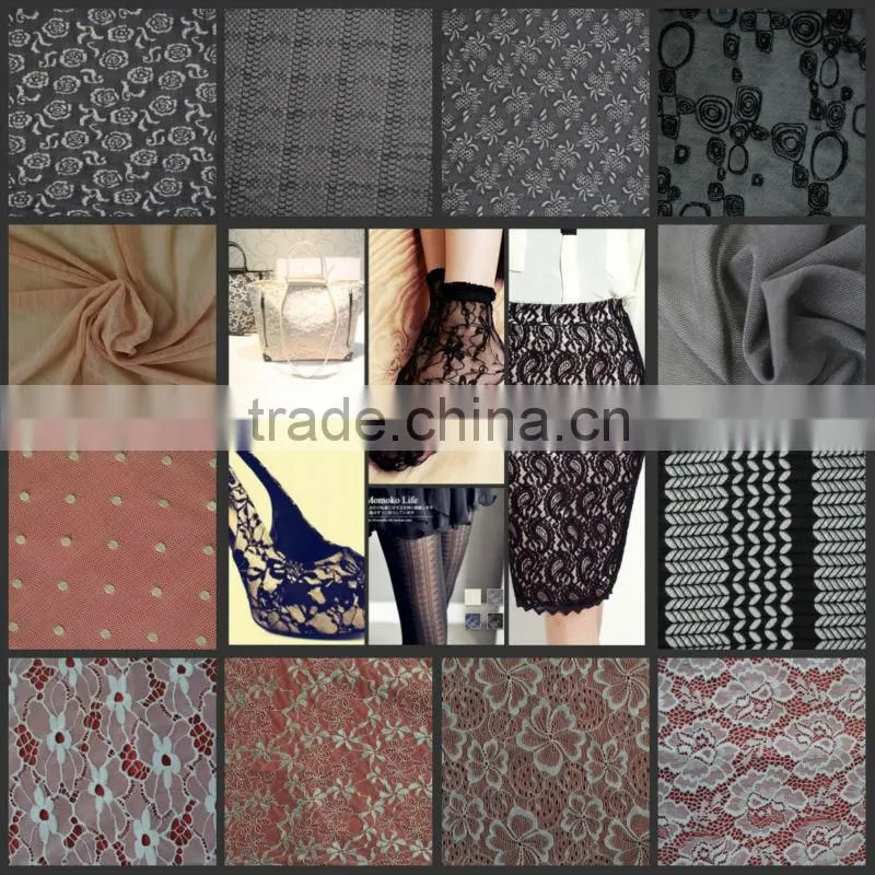 cheap polyester elastic fabric for skirt and dress
