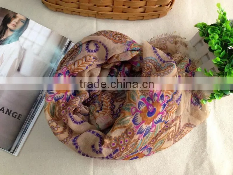 China factory custom women red fashion scarf,printed scarf,pashmina scarf