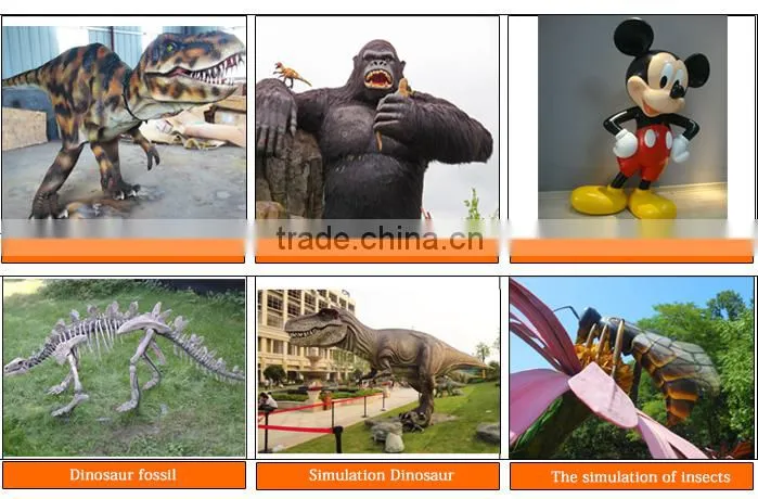 HLT Artistic Dustbin Fiberglass Dinosaur Dustbin For Park