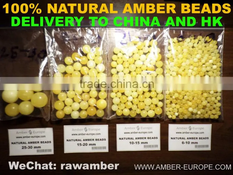 AMBER BEADS, AMBER BALLS, 100% NATURAL, DELIVERY TO CHINA