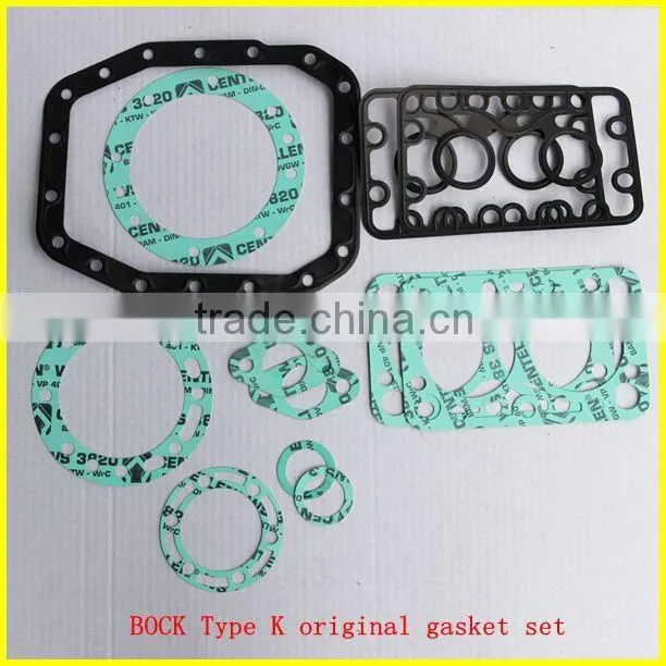 Bock FK40 cylinder head gasket set/pad,type K fk40 complete PTFE Gasket kit,air compressor original gasket repair kit