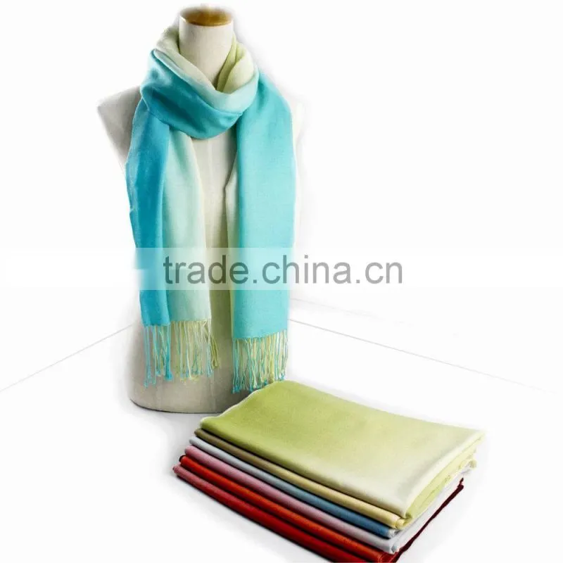 2016 New design 34%Silk 43%Wool 23%cashmere Jacquard scarf Pashmina shawl