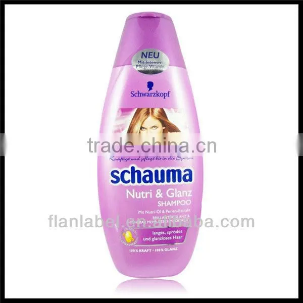 Daily shampoo bottle label,bottle label sticker with fast delivery