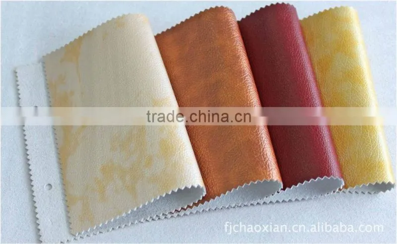 Printed pu microfiber leather for sofa