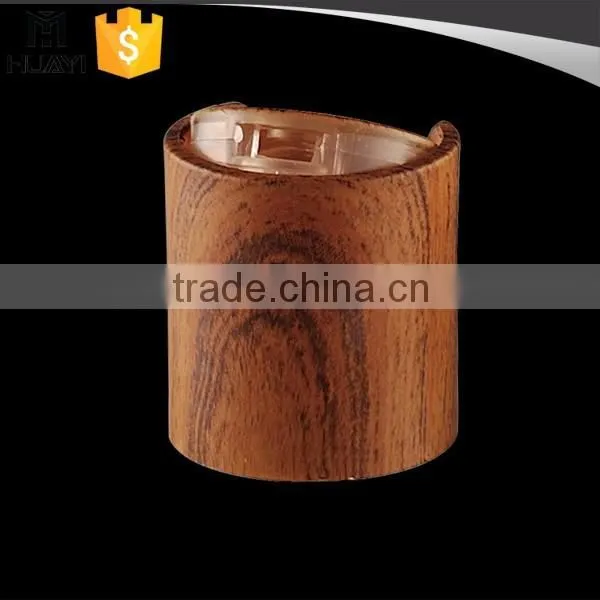 28/410 28/415 wood effect disc top cap for plastic bottle