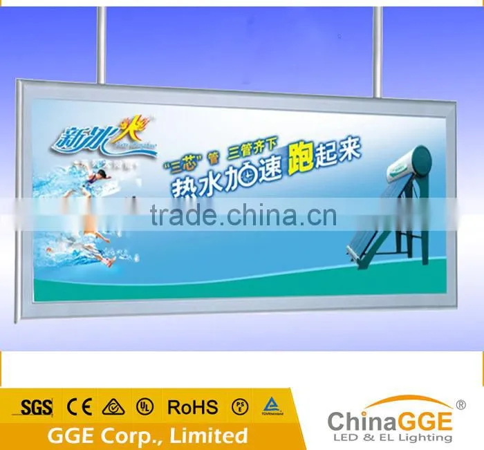 Durable acrylic illuminated wall hanging LED sign / snap aluminum light boxes