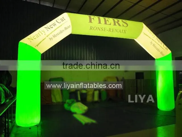 PVC material advertising inflatable arch gate,inflatable led arch for sale