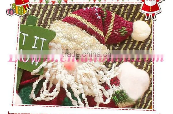 Bulk handmade woven party occasion christmas stockings 45*28cm