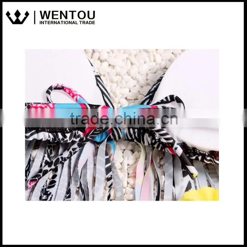 Wholesale Women Sexy Tassel Spa Bikini Swimsuit