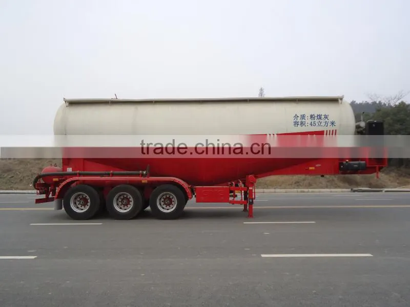 Hot Sale 45m3 Bulk Cement Transportation Tank Semi Truck Trailer /Cement Cargo Tanker Trailer (Volum Optional)