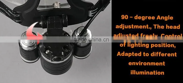 A-OK XM L T6 3 LED 4000 Lumens Owl Dual Use Bicycle volkswagen led Headlight Lamp