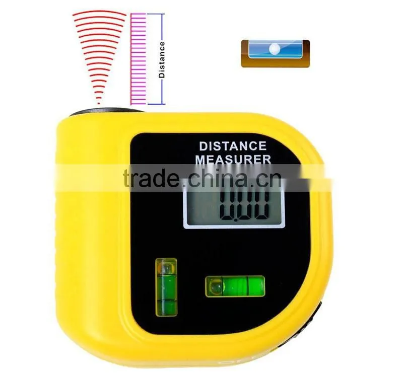 High Quality 0.5 to 18M Ultrasonic Distance Meter with Laser Pointer