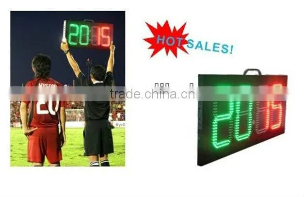 hign brightness soccer/football substitution board to change player