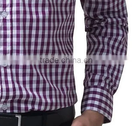 new model fashion plaid men casual shirts pictures