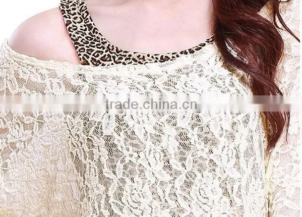 2014 similarity to lace halfsleeve sexy single shoulder tank top