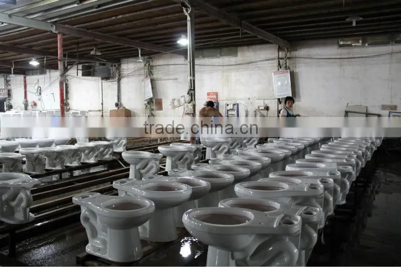 Porcelain light sky blue two piece toilet in china