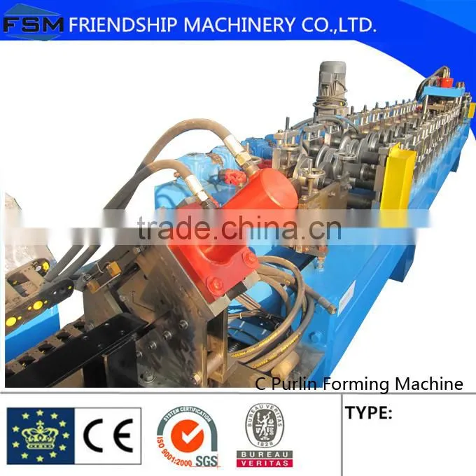 Metal C Purlin Roll Forming Machine Gearbox Drive