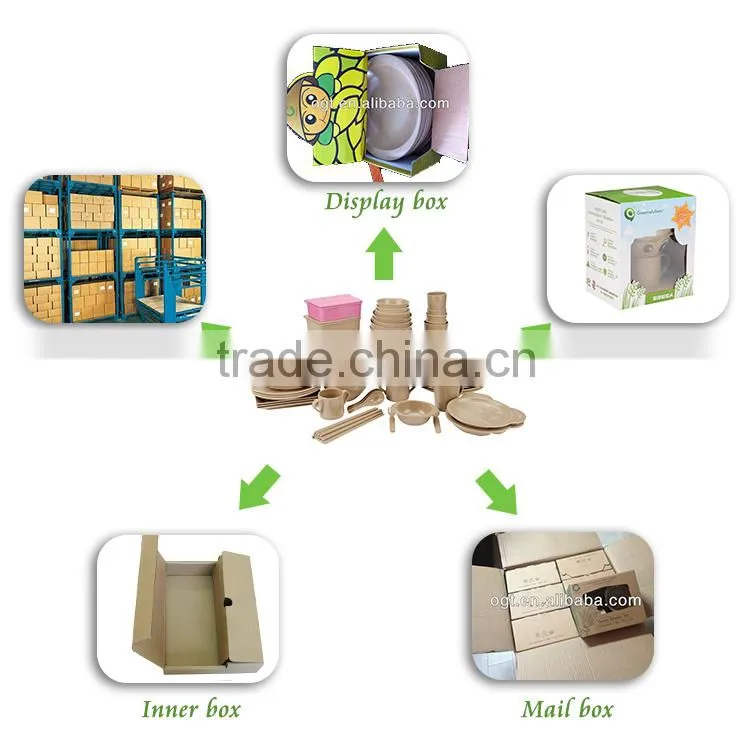 Organic rice husk fiber eco-friendly health spoon