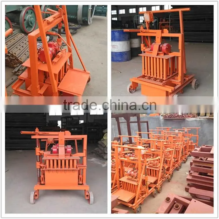 QMR2-45 mobile brick making machine concrete hollow block molding machine for small scale business