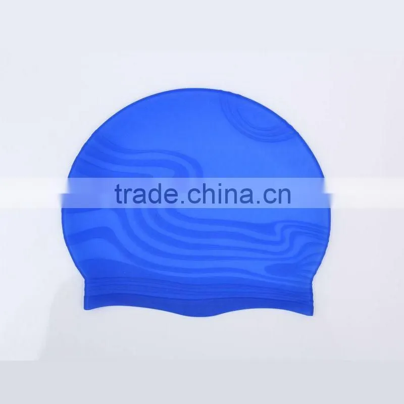 2016 custom swim caps no minimum Printing 100% Silicone swimming cap