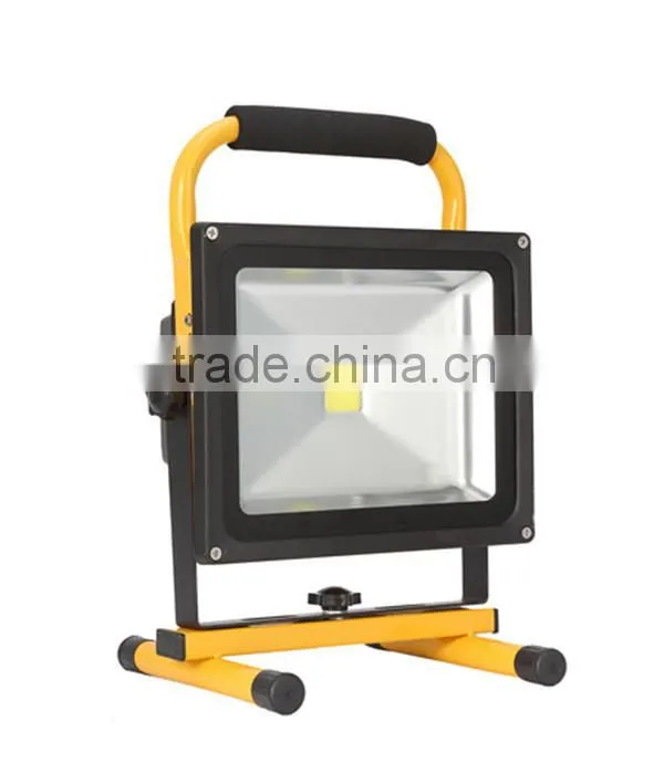 20W 30W Rechargeable reflector led floodlights Outdoor Portable Working Lamp flood light Emergency Lamps For Traveling Camping