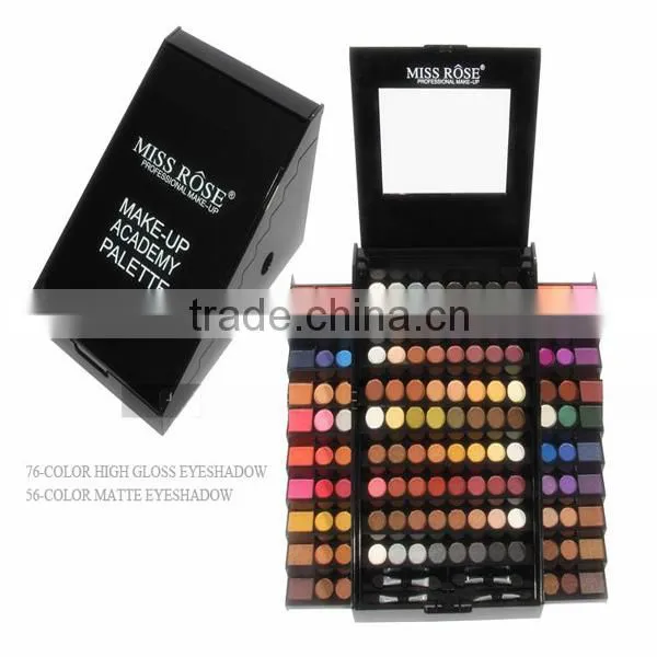 MISS ROSE 132 colors comestic makeup eyeshadow EyeShadows palatte miss rose makeup kit