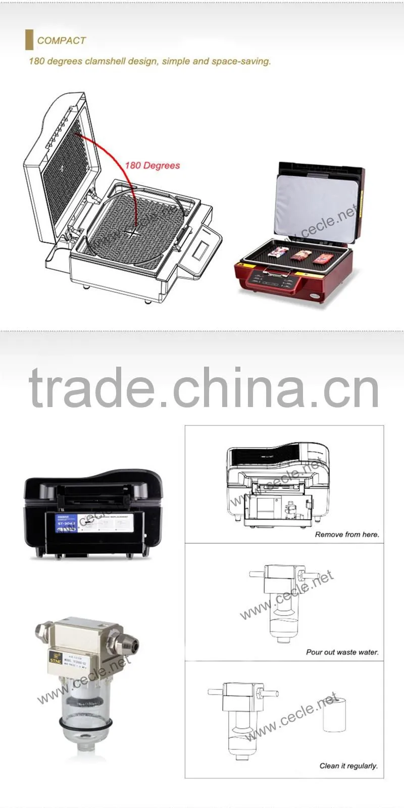 Cecle vacuum belt filter press