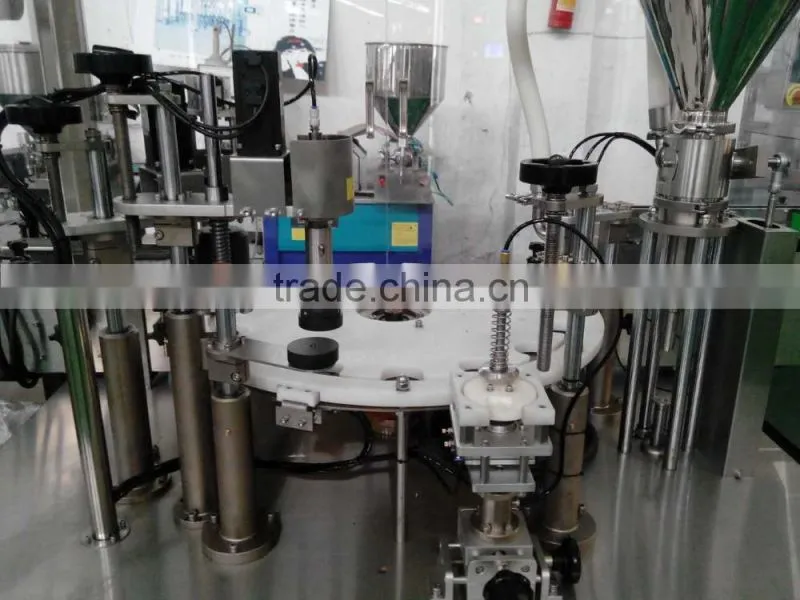 ZHG-50 Automatic facial cream ce certificate filling and capping machine