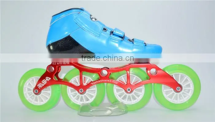 carbon speed skating shoes blue color 100% handmade inline skate roller skate india skate OEM ODM logo