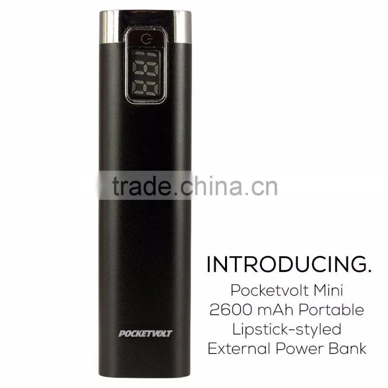 2016 Promotional Gift Led Battery Indicator Powerbank External Battery Charger 2600mah Power Bank
