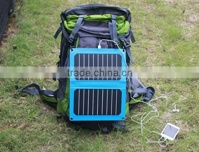Leather case Photovoltaic solar charger USB 2.0 output for smartphone