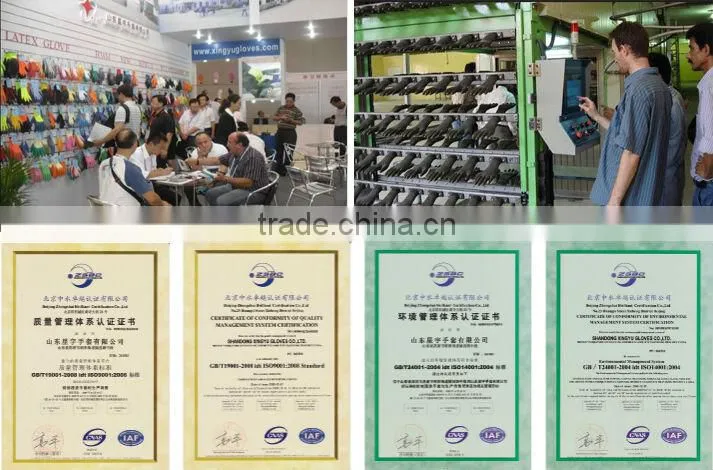 Anti-Vibration 7Gauge T/C Shell latex foam dots coated Safety working gloves machine