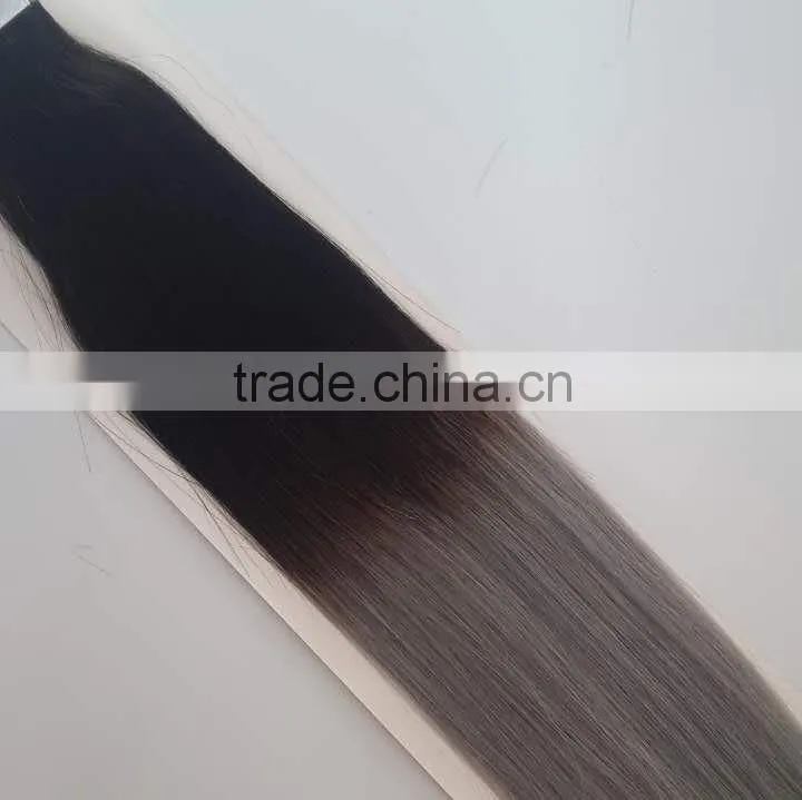 ombre remy tape hair extension virgin indian hair tape hair extension