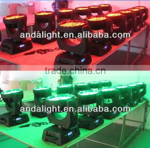 DJ Stage Effect Lighting 108*3W 4-in-1 Led Moving Head Light Wash Light