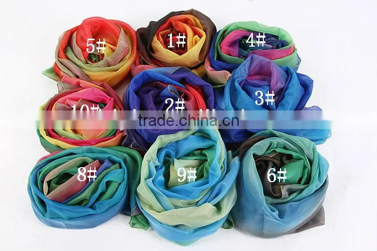Wholesale Qiancai Wuchieal cheap colorful Belly Dance Veil,professional Indian bellydance veil SJ001