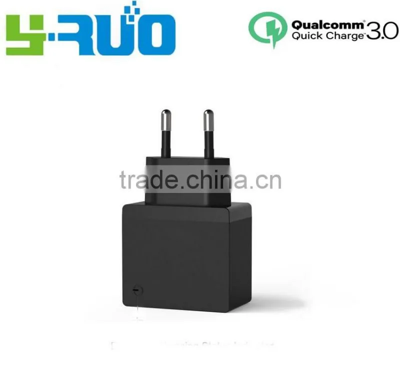2016 Private mold fast charge QC 3.0 /2.0 home /travel /wall Charger with EU plug