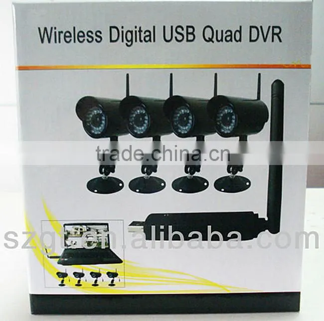Shenzhen Mini USB Wireless Camera And Receiver PC 4 Channel webcam HD PIR NVR