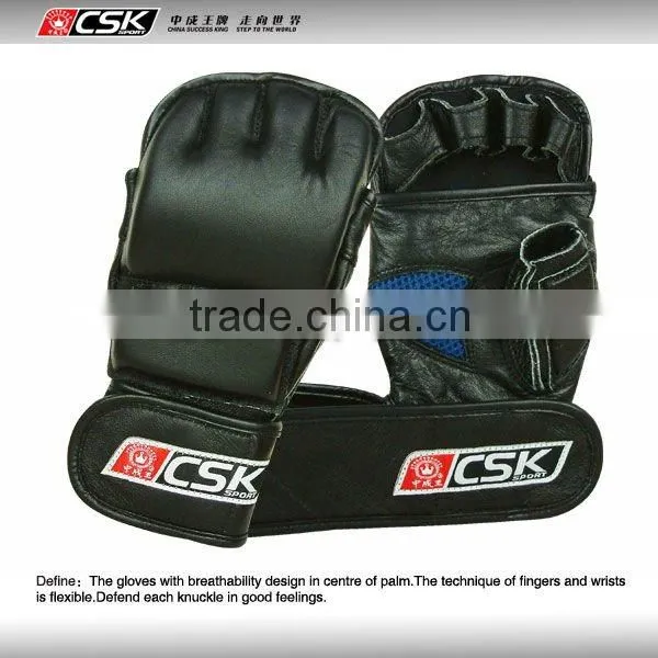 MMA leather training gloves