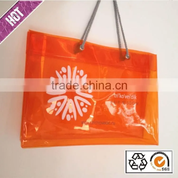 Customized Gift Bag PVC Waterproof Shopping Bag Plastic Custom Logo Camping