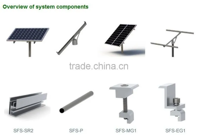 solar pole mount to install 1 to 16 pv panels mounting brackets