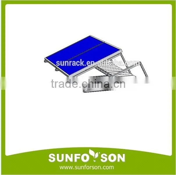 Aluminum Tile Roof PV Panel Mounting Support Structures