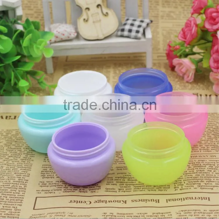 50g Yellow pp hair mask cream container with lid cap